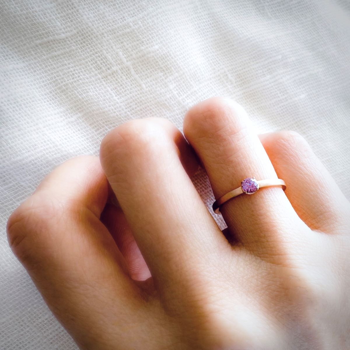 Pink Montana Sapphire Ring